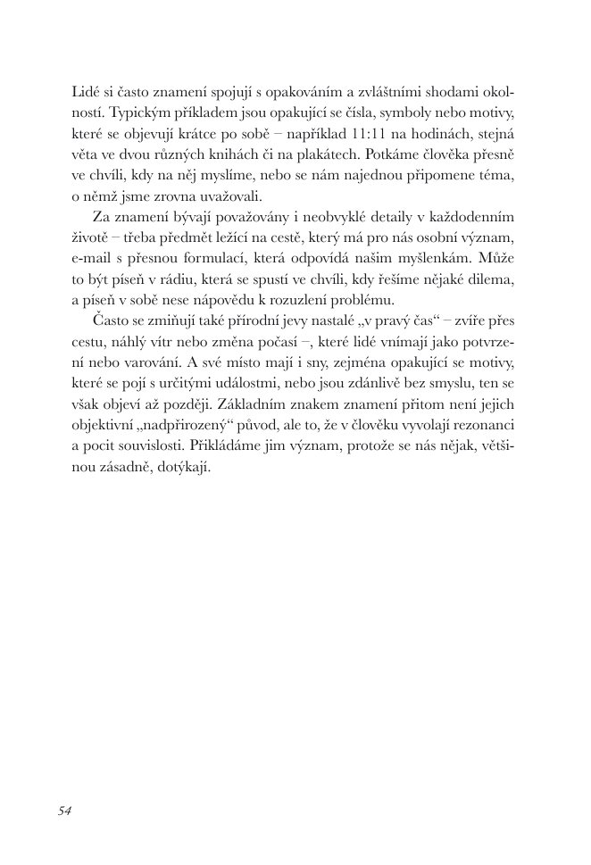 Ukázka knihy Kouzla náhody, strana 54